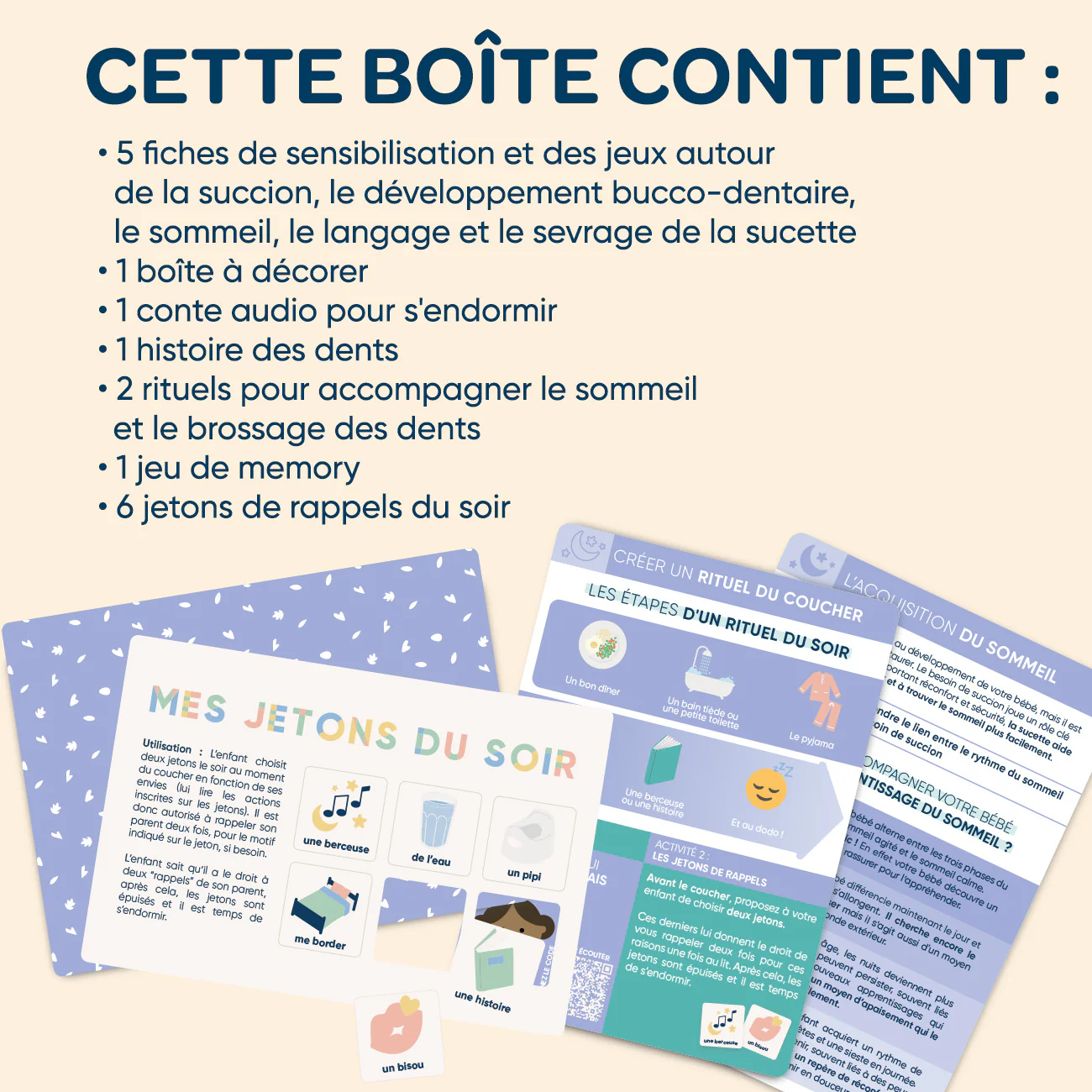 Coffret "Ma sucette sans prise de tête" + sucettes anatomiques animaux - Image 4